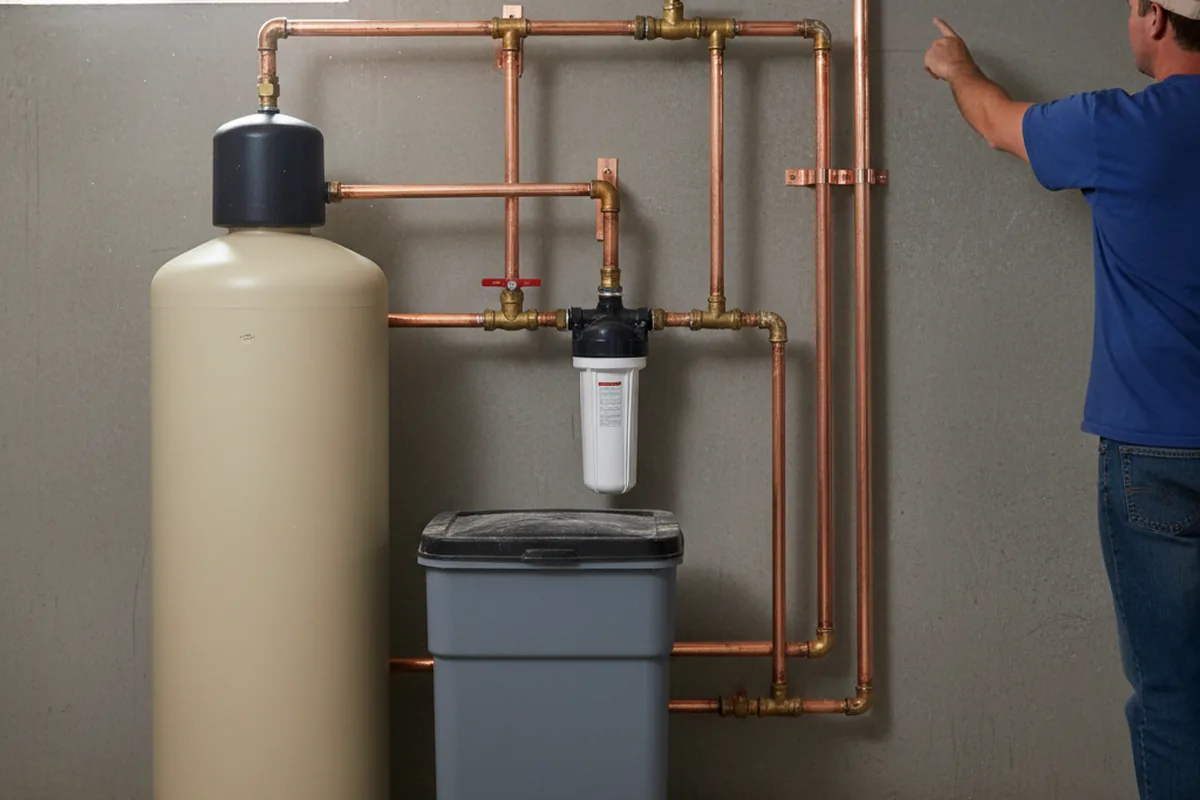 Whole-house water treatment system installed in Hamburg